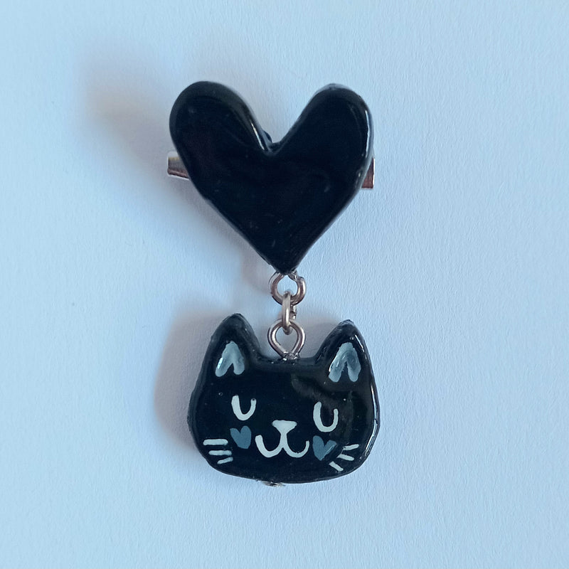 Broche de Gato con Corazon