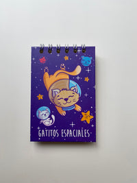 Libreta "Gatitos Espaciales"