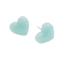 Broquel corazón cielo turquesa