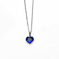 Collar Corazón Azul Aura