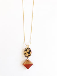 Collar doble negro b
