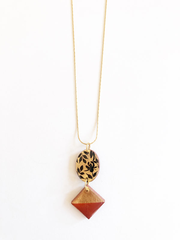 Collar doble negro b
