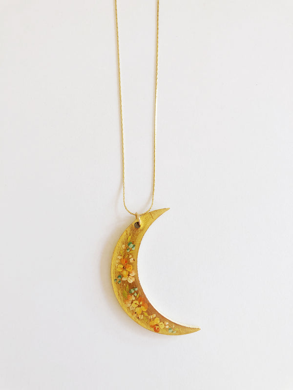 Collar luna melocotón