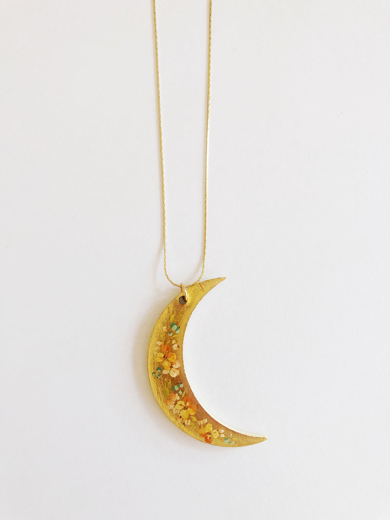 Collar luna melocotón