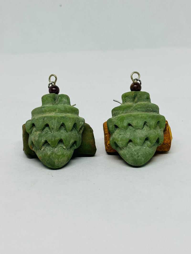 Aretes "Corazón mexica"