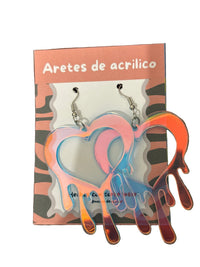 Arete corazón derretido