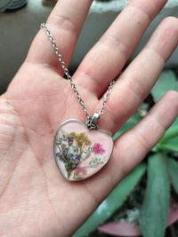 Dije corazon "Fiesta de flores"