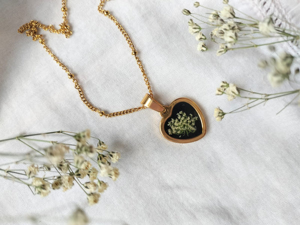 Collar con dije corazon mini