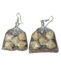 Arete bolsita de pan de muerto