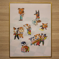 Print enmarcado "Fiesta perrona"