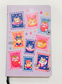 Libreta mediana postales gatos