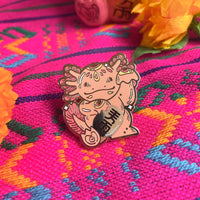 Pin metálico "Maneki axolotl"