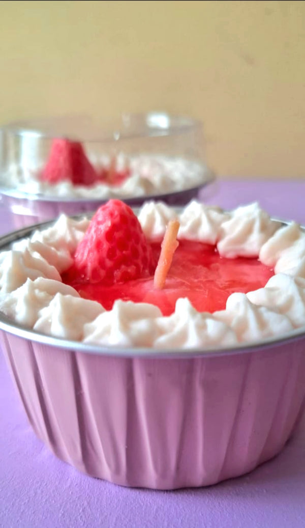 Vela Tarta de fresa