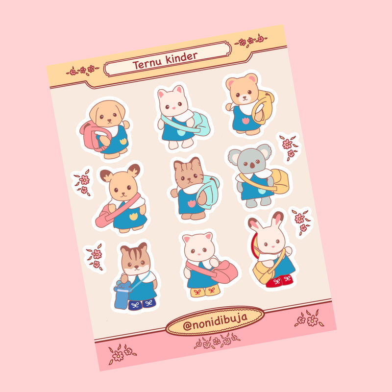 Planilla de stickers Ternu Kinder