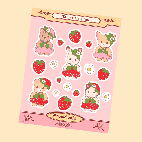 Planilla stickers Ternu Fresitas