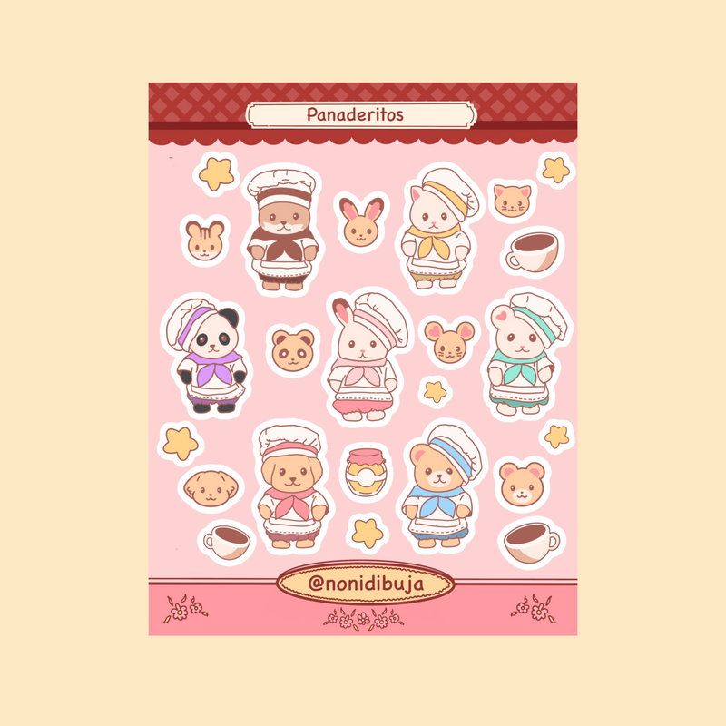 Planilla stickers Panaderos