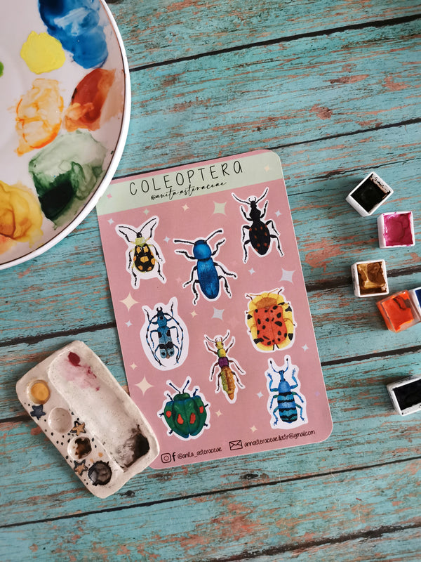 Planilla de stickers Coleoptera