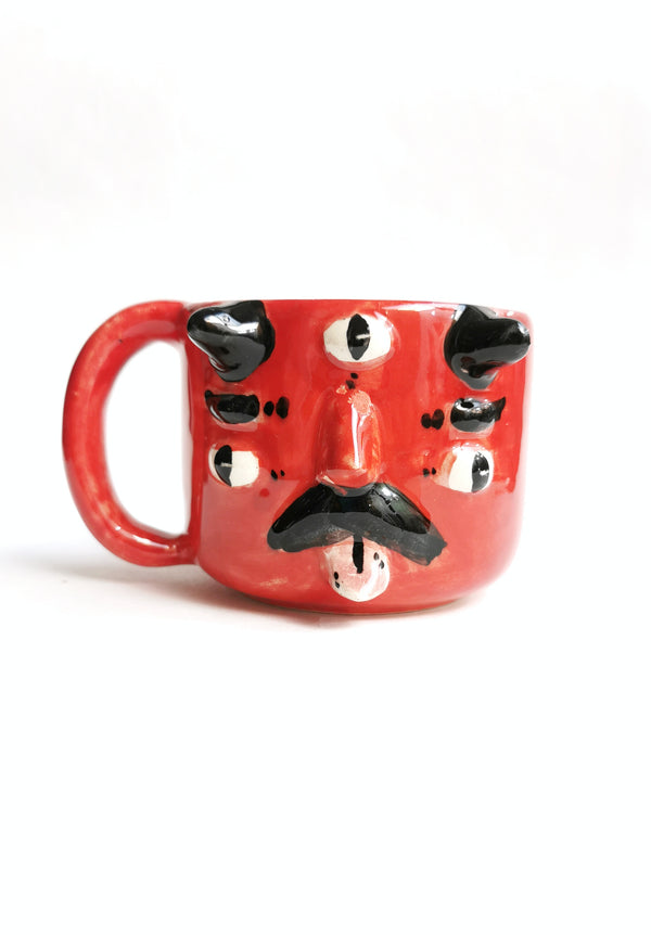 Taza Diablo Rojo 3 Ojos