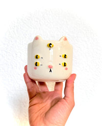 Taza Gato Blanco 5 Ojos