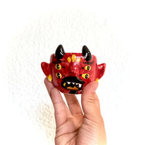 Tacita diablo mascara