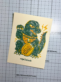 Print Godzilla neko