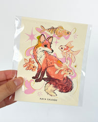 Print Zorrito con peces