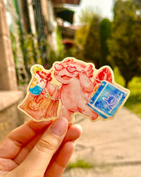 Ajolote de shopping sticker