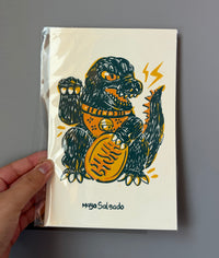 Print Godzilla neko 1/2