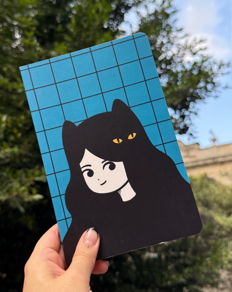 Libreta "Niña gato" 1/2 carta