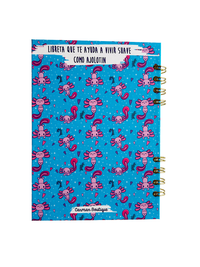 Libreta pasta dura ajolotes