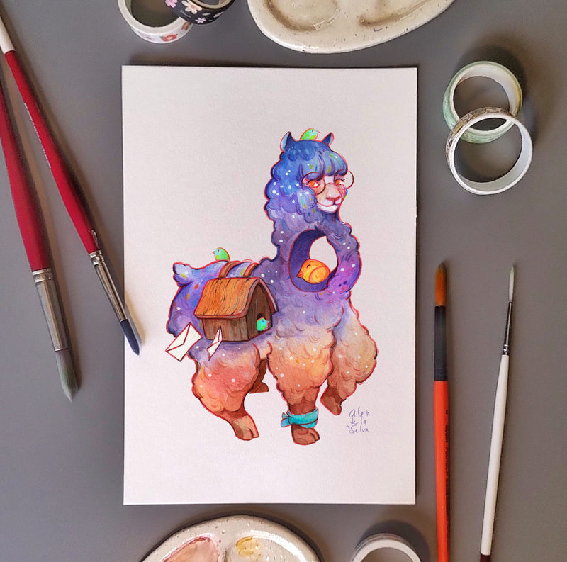 Print 1/2 carta "Llama casa"