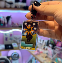 Llavero de Acrílico "Gato tarot"