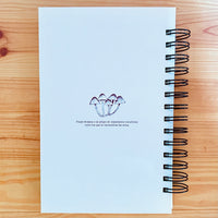 Libreta media carta "Hongo print"