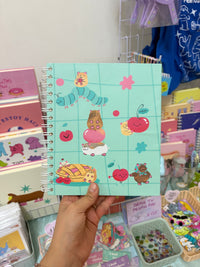 Libreta  "Hamster y cerezas"