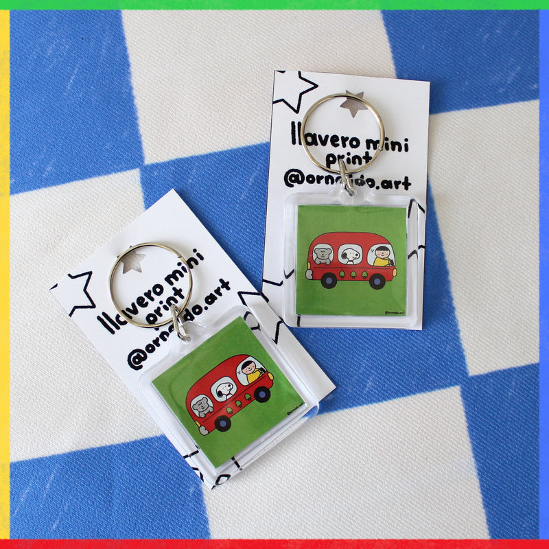Llavero mini print