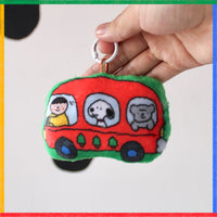Llavero de peluche Bus camping