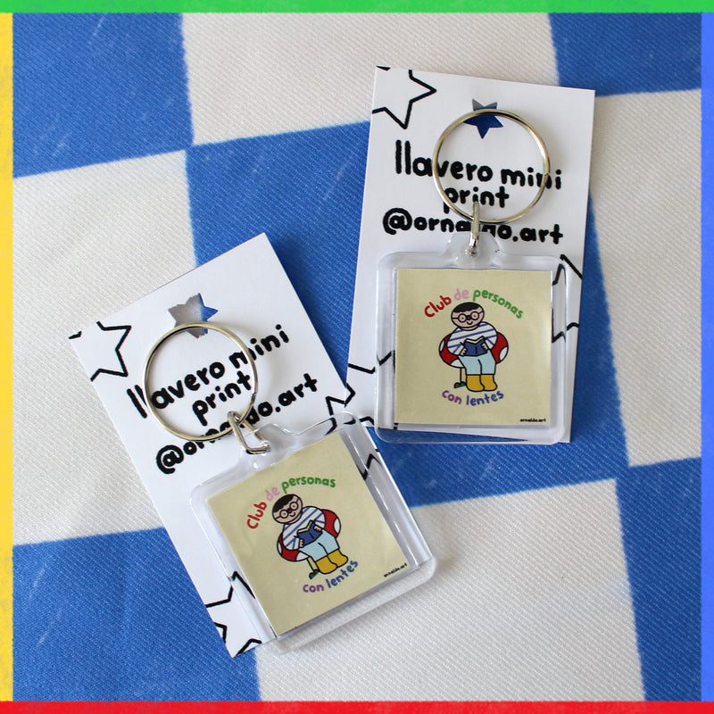 Llavero mini print