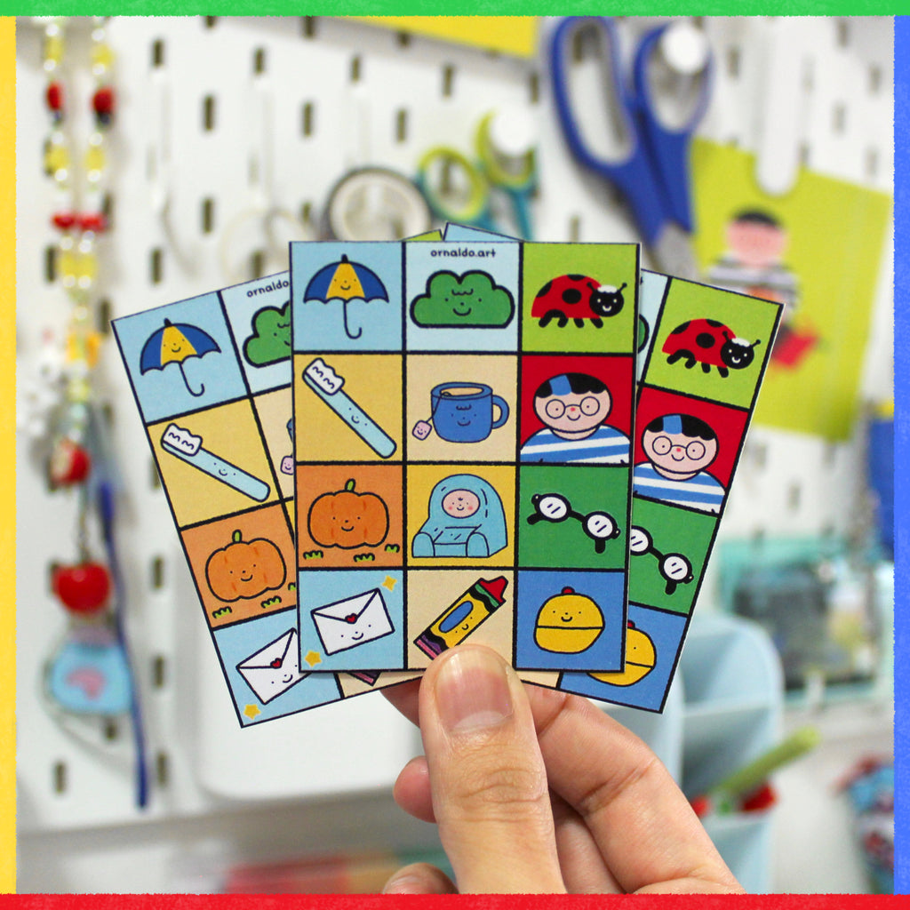 Mini planilla de stickers recortables