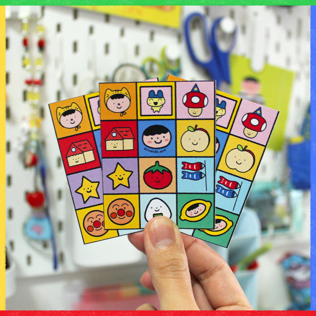 Mini planilla de stickers recortables