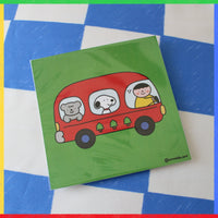 Mini Print "Autobús camping"
