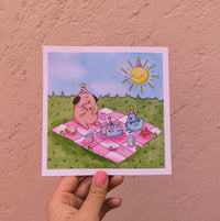 Mini Print "Perro Papa Cumpleañero"