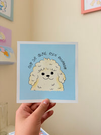 Mini print "No sé qué está pasando"