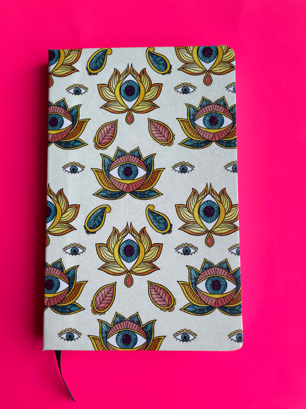 Libreta ojos flor de loto