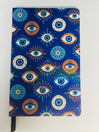 Libreta mediana ojos azul