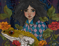 Print "Niña y Sapo"