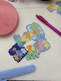 Paquete de stickers "Dinos y Perritos"