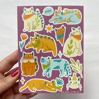 Planilla de stickers "Gatos"