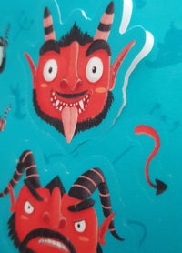 Planilla de sticker diablos