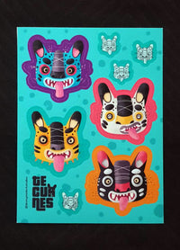 Planilla de sticker tecuanes