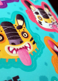 Planilla de sticker tecuanes